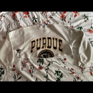 Vintage Purdue Cropped Sweatshirt